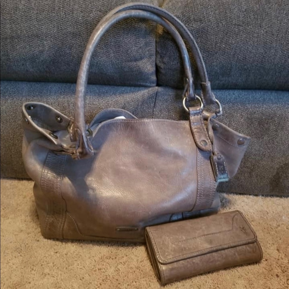 Frye leather purse & wallet.